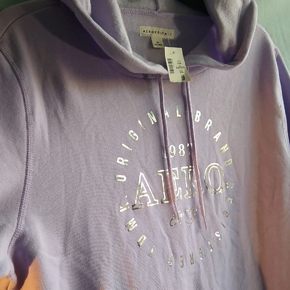 NWT Aeropostale XL lavender women's sweatshirt hoodie - Picture 2 of 10